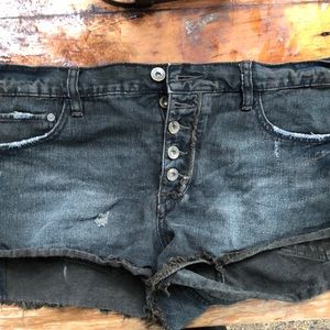 Free People Jean Shorts (Black)